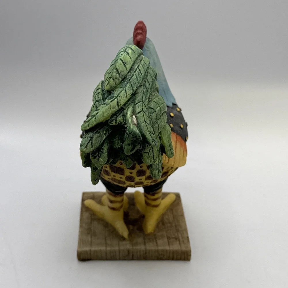 Patch Look‎ 7 In. Resin Rooster Figurina , Made In China